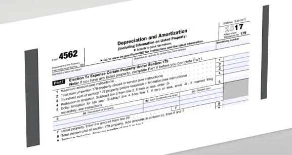 IRS Form 4562, Depreciation and Amortization
